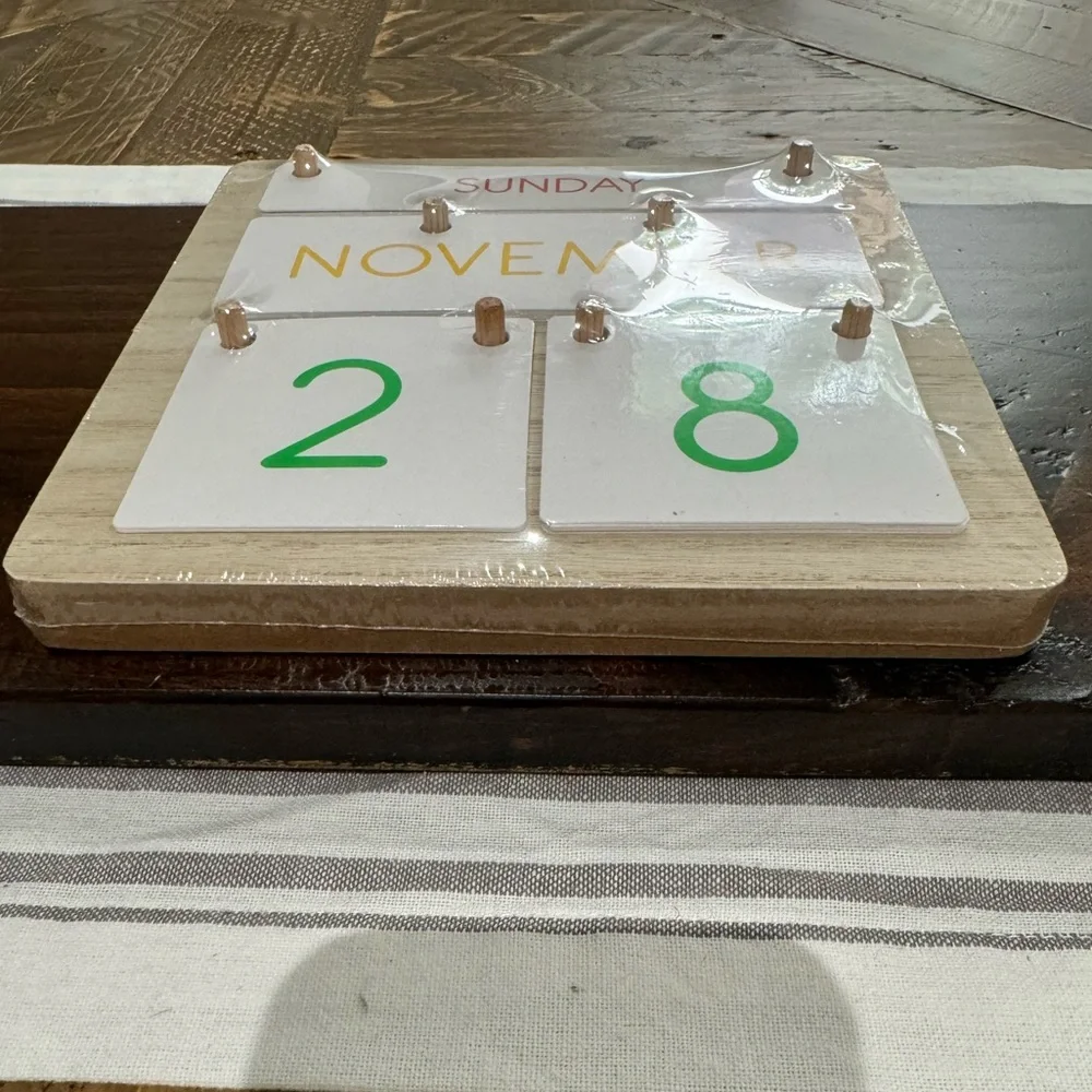 Perpetual calendar.